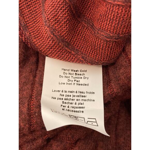 Lush Rib Knit Cowl Neck Pullover Sweater Tunic Dress Sz Small in Wine NWT - Picture 8 of 8